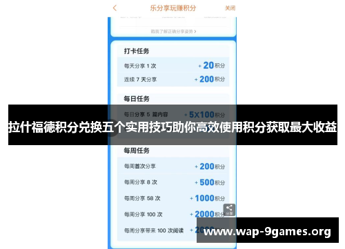 拉什福德积分兑换五个实用技巧助你高效使用积分获取最大收益 拉什福德积分兑换五个实用技巧助你高效使用积分获取最大收益